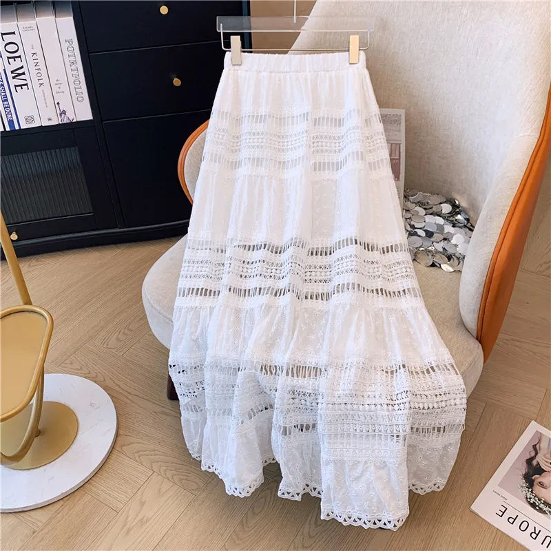 Embroidery Eyelet Cut-out Maxi - Embroidery Eyelet ulasan dan harga