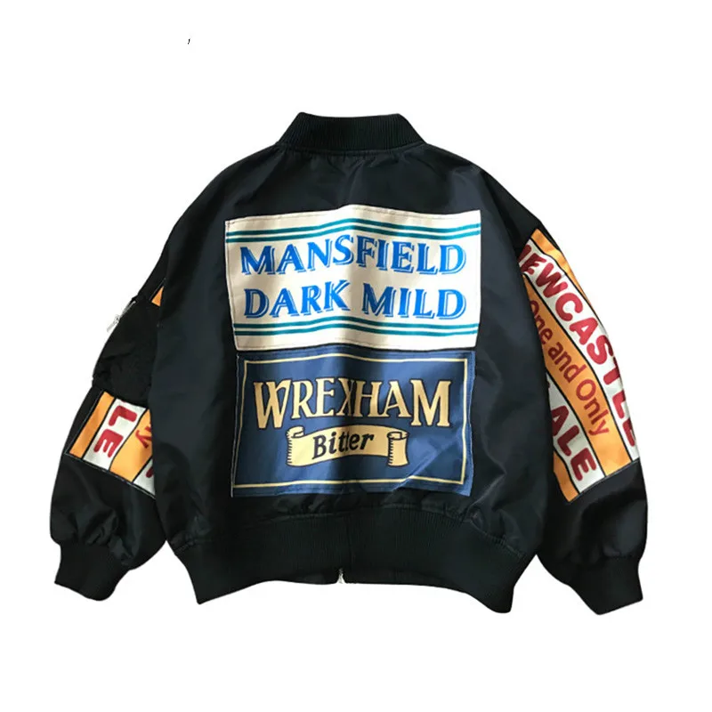 Harajuku Letters Jacket Women  - Embroidery Design Patterns Flowers ulasan dan harga